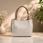 Tote Canvas Bag - Premium Woven Fabric Beige